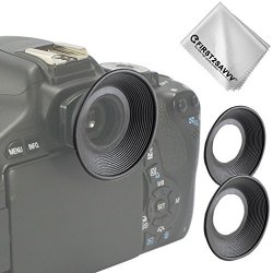 FIRST2SAVVV 2 X Premium Quality Dlsr Cameras Rubber Eyepiece Eyecup Magnifying Eyepiece For Canon Eos 1300D 1100D 1000D 800D 700D 760D 600D 650D 550D