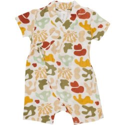 Made 4 Baby Unisex All Over Print Wrap Romper 3-6M