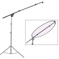 Extendable Photo Studio Photography Reflector Diffuser Holder Stand Boom Arm Support Withclip Flexib