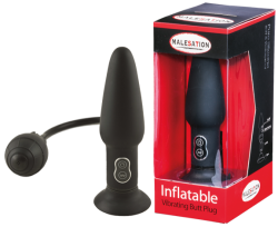 Inflatable Butt Plug With Vibration