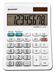Sharp EL-310WB Calculator White 3.125