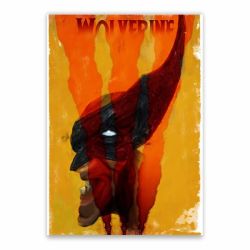 Wolverine Cartoon Poster - A1