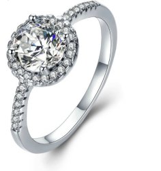 Alluring 2 Carat Simulated Diamond Ring With Accents