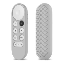 Google Silicon Remote Control Cover Case For Chromecast 2020 Light Grey