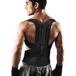 Back Brace Posture Corrector For Women And Men Back Lumbar Support Shoulder Posture Support For Improve Posture Provide And Back Pain Relief 27.5"-49.5" Waist-l