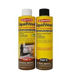 Abatron Liquidwood Kit Epoxy Wood Consolidant 6 Oz Each Part A & B