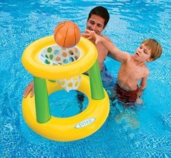 Kids Backyard Teens Floating Intex Basketball Game Hoops Pool Floats Family For Adults Outdoor Swimming Pool Floaty Lounger Party Floatie Swim Rings Backyard Beach