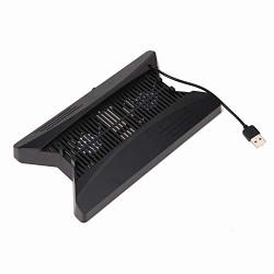 Superele Vertical Stand Game Console Cooling Fan With 3 USB Hub 2 Fans Temperature Control Fan Cooler For Playstation PS4 Pro Console