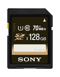 Sony 128GB Class 10 UHS-1 Sdxc Up To 70MB S Memory Card SFG1UY2 TQ