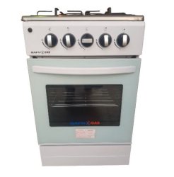 Safy Freestanding 4 Burner & Oven Combined Gas Cooker