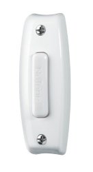 Nutone PB7LWH Wired One-lighted Door Chime Push Button White