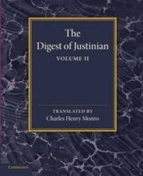 The Digest Of Justinian: Volume 2 Paperback
