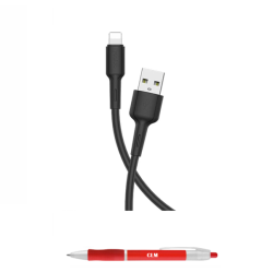 1M USB To Lightning Data Transfer & Charging Cable CA42 With Clm Pen