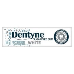 Dentyne White Peppermint Sugar Free 14G