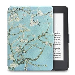 The Walnew Thinnest And Lightest Colorful Painting Lear Cover Case For Kindle Paperwhite Fits All Versions: 2012 2013 2014 And 2015 All-new 300 Ppi
