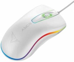 ASIC9 Rgb Fx White Computer Mouse USB