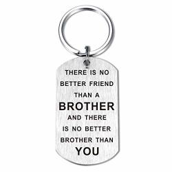 Birthday Gifts For BrOther No Better Friend Than A BrOther No Better BrOther Than You Friendship Keychain For Men Friend From Sister