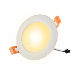 Xunata 6 Inch LED Recessed Lighting Super Thin Round LED Downlight 18W 150W Halogen Equivalent 3000K Warm White CRI80 LED Ceiling Light With LED Driver
