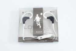 Bluetooth Sport Earphones for iPhone & Android in White Black