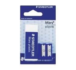 Staedtler Mars Eraser And Double-hole Plastic Sharpener