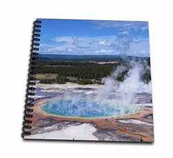 3DROSE LLC 3DROSE DB_206794_1 Grand Prismatic Geyser Midway Geyser Basin Yellowstone Np Wyoming Drawing Book 8 By 8