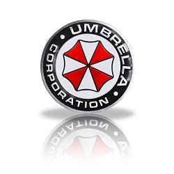 Calap Store - 3D Aluminum Alloy Umbrella Car Styling Corporation Car Stickers Resident Evil Decals Emblem Decorations Badge Auto Accessories