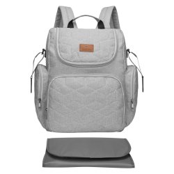 Cherise Diaper Backpack Grey Melange