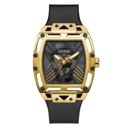 Guess Mens Black Gold Tone Multi-function Watch GW0500G1