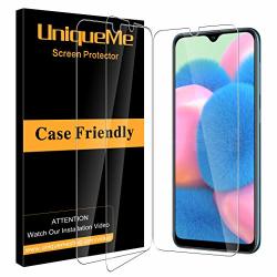 3 Pack Uniqueme Screen Protector For Samsung Galaxy A30S Tempered Glass 9H Hardness Bubble Free