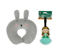 Kids Travel Neck Pillow And Luggage Tag