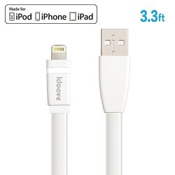 Idoove Lightning To USB Cable Apple Mfi Certified Tangle-free Flat Charge&sync Unique Jelly Cord For Iphone 7 6 PLUS 5S 5C 5 Ipad Mini ipad Air ipad Pro Ipod Touch
