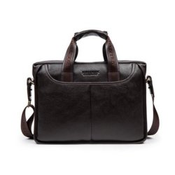 Bostanten Genuine Leather Cowhide Crossbody Messenger Bag Briefcase Business Lapt