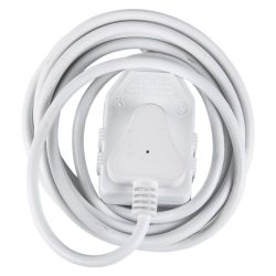Nexus Extension Cord White Dbl 3M 1.0MM 10A Livestainable