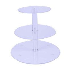Round 3 Tier Acrylic Cupcake Stand Clear Acrylic Cupcake Stand acrylic Cake Holder 3 Tier Round 6" Between 2 Layers