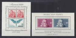 Switzerland 1938 Auru And 1948 Imaba Miniature Sheets