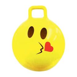 SNT Bouncing Ball With Handle For Kids 1 Cm Emoji Hopper Ball