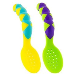 Sassy 2 Pack Baby Less Mess Toddler Spoon Colors May Vary