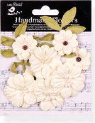 Fiorella Paper Flowers - Ivory Pearl 10 Pieces
