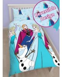 Frozen 2, SINGLE BED Disney Frozen Single Duvet Cover Bedding Set With Matching Pillow Case Elsa and Anna 135cm x 200cm 