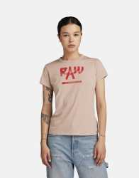 G-star Raw Calligraphy T-Shirt Moonlight - XL Pink