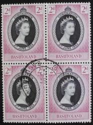Stamps Block Of 4 Basutoland Coronation 1953