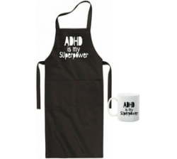 Adhd Is My Superpower Apron & Mug Combo
