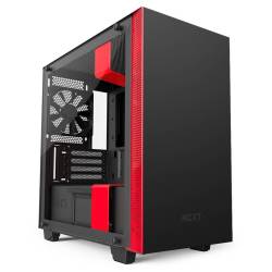 NZXT - H400I Micro-atx Computer Case - Black red