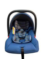 Rear Facing Safety Baby Cradle & Car Seat - Blue Grey