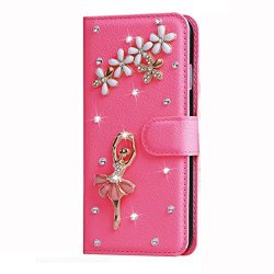 Xiaomi Mi Max 2 Case Dancing Ballet Girldiamond Pu Wallet Leather Card Slots Flip Skin Cover Case For Xiaomi Mi Max 2 Mi MAX2 2017 Version