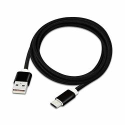 Harper Grove Micro USB Cable 6FT Nylon Braided USB A 2.0 To Micro USB Charger And Sync Cable Black For Motorola Moto G G