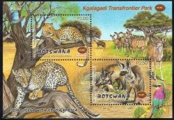 Botswana - 2001 Kgalagadi Transfrontier Park Ms Mnh Sg 948