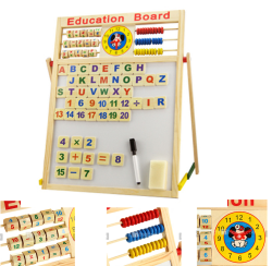 Double-faced Board Wooden Multi-functional Magnetic Education Drawing Board Toys