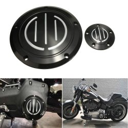 Derby Timer Timing Covers Black For Harley Dyna Flhr Road King Softail Fld