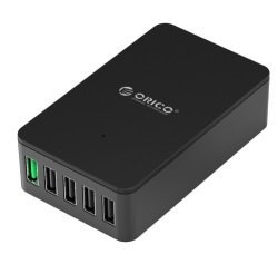 Orico 5 Port Qualcomm Quick Charge 2.0 Desktop Charger in Black